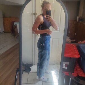 Wide Leg Cropped Jeans